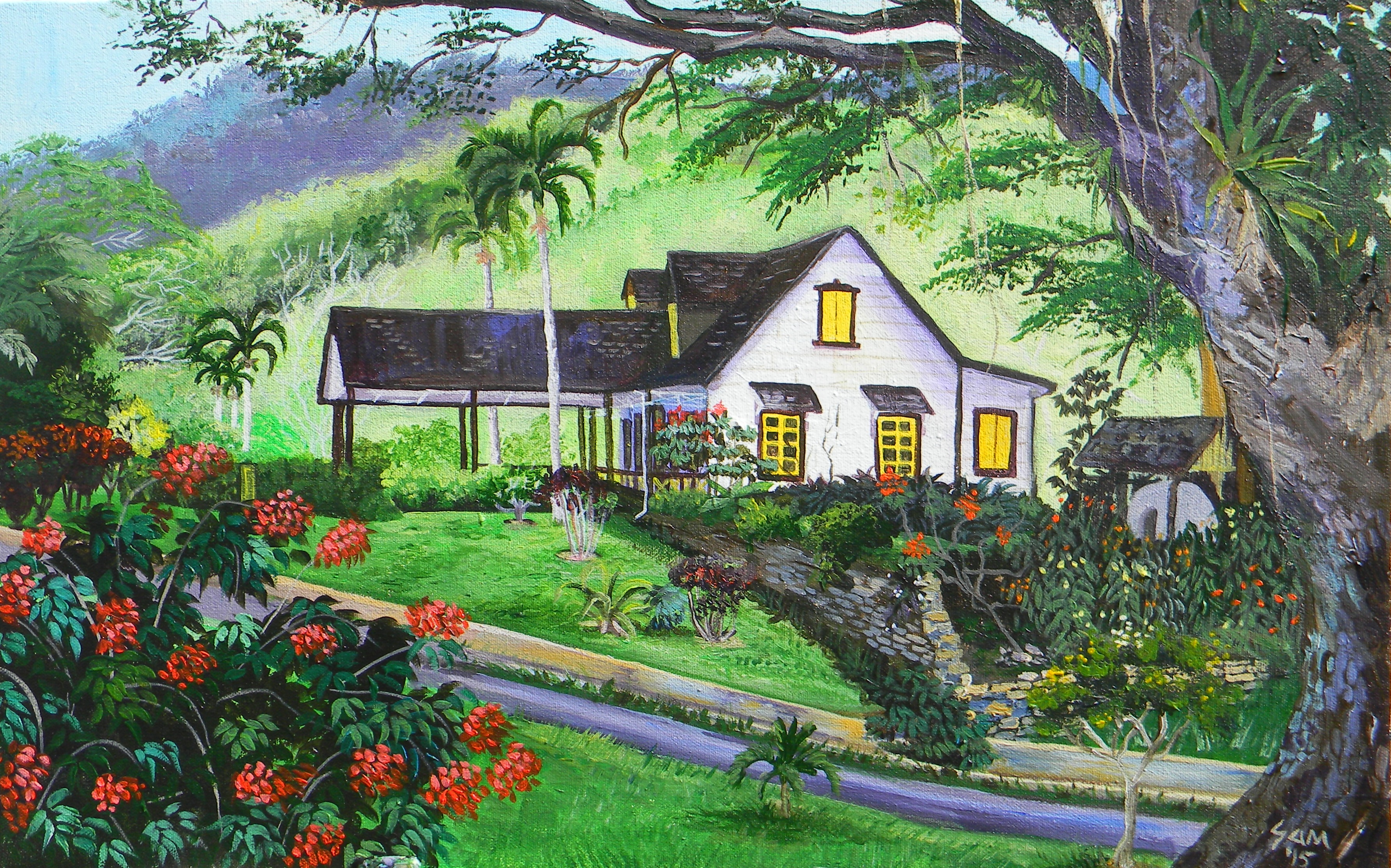 From The Bridge, Lopinot House - Samantha Rochard